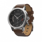 Смарт-часы Garmin Vivomove Premium, стальной корпус, кожаный ремешок